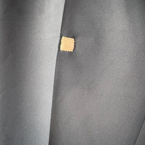 Upcycled visibly mended vintage teal trousers men's 30/30; women's 29"? - Picture 2 of 4